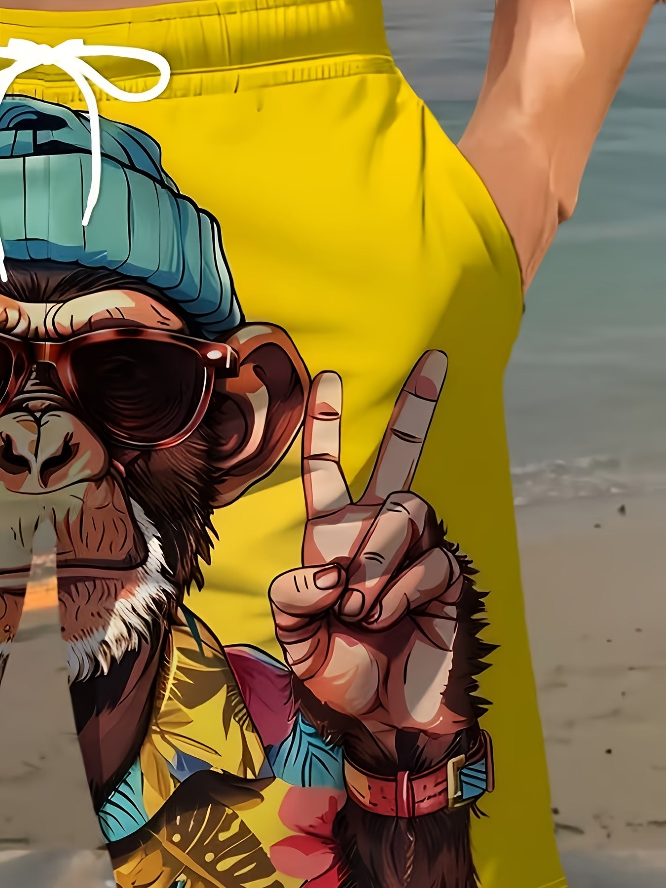 Short de Plage Homme Imprimé – Couleur Vive & Style Décontracté 🏖️☀️