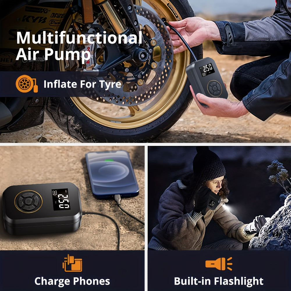 Compresseur d'air portable 150 psi - Pompe à air sans fil - Topdecheztop.fr