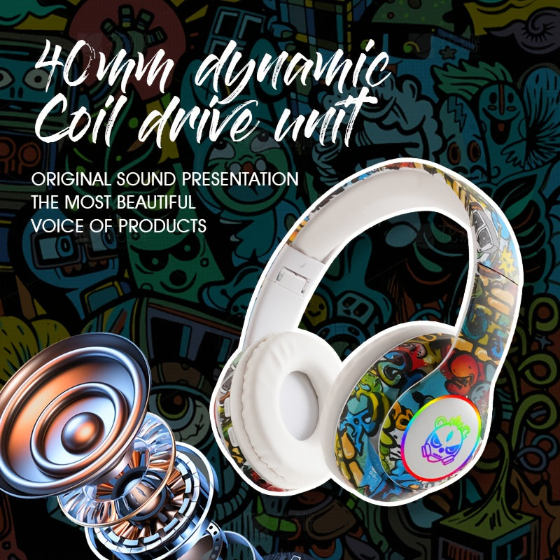 Casque Bluetooth Sans Fil Pliable - Gaming E-Sport Stereo USB-C