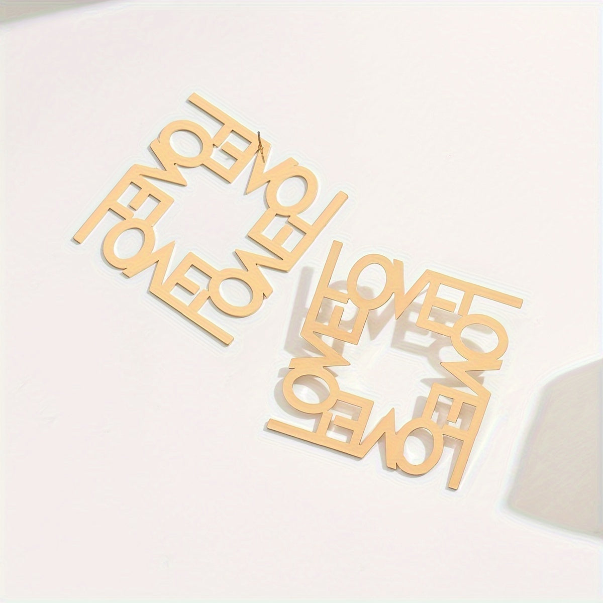 Boucles d'oreilles alphabet grandes créatives pour l'automne et l'hiver - Topdecheztop.fr