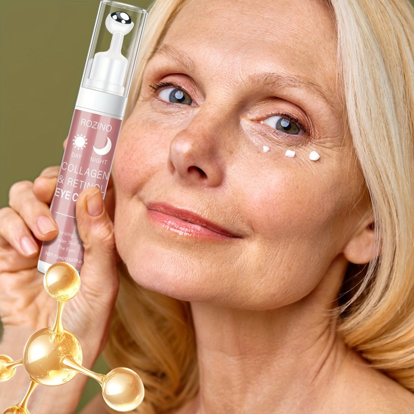 Creme Lissante Eclat des Yeux - Soin Anti-Age Contour des Yeux Hydratant Relaxant 15ml