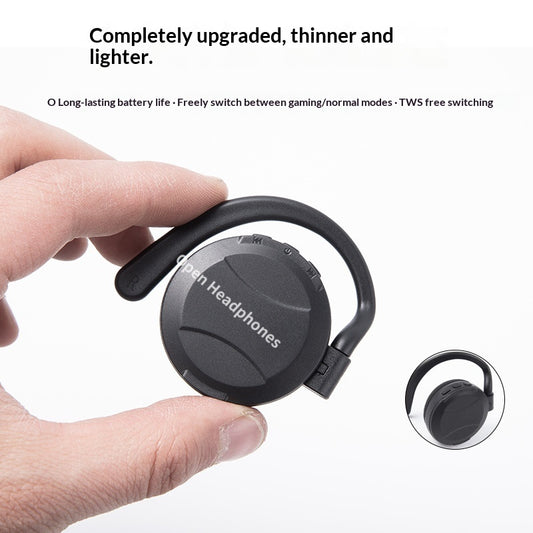 Ecouteurs Bluetooth Sport Contour Oreille - Plein Air, Randonnee, +8h Autonomie, Latence Ultra-Faible