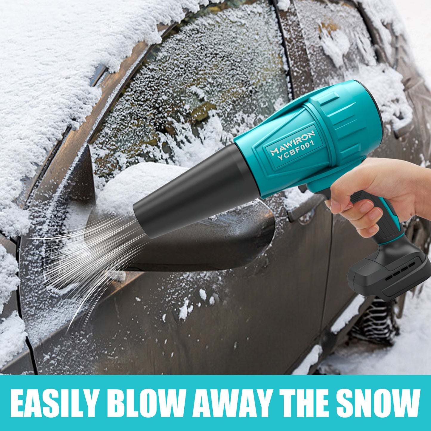 Souffleur de feuilles sans fil portable - Compatible batteries Makita, nettoyage terrasse et voiture