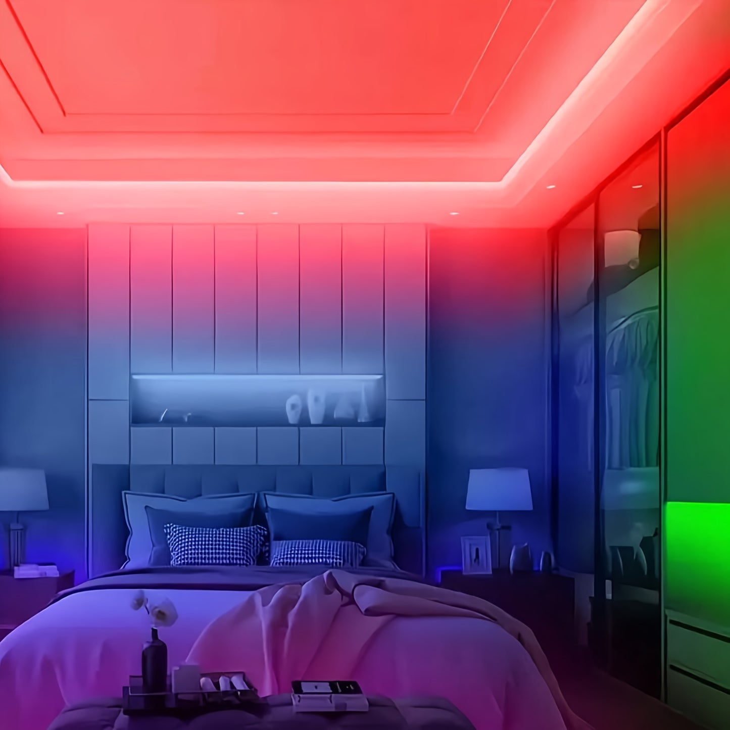 Bande LED RGB avec Télécommande 44 Touches – 1M à 30M, Intensité Réglable 🌈💡