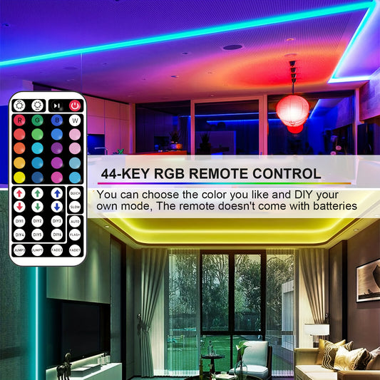 Bande LED RGB avec Télécommande 44 Touches – 1M à 30M, Intensité Réglable 🌈💡