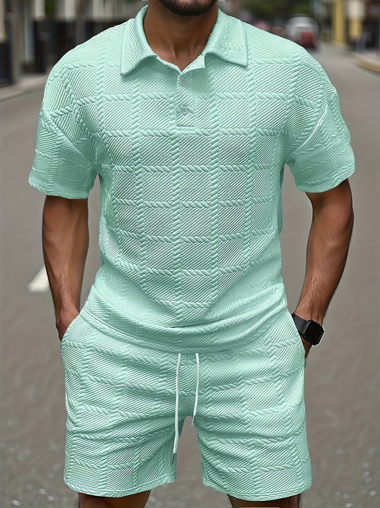 Ensemble homme élégant et confortable - Haut et pantalon assortis, 5 coloris, S à XXL