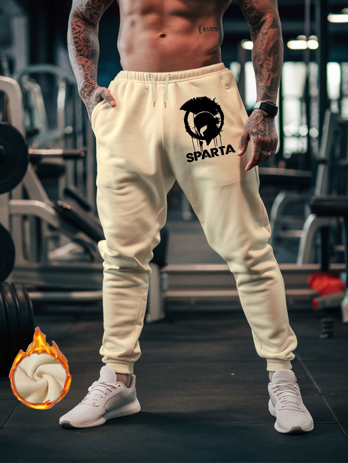 Pantalon Graphique Sparta Soccer Club Homme – 100% Polyester, 12 Coloris, S à XXL
