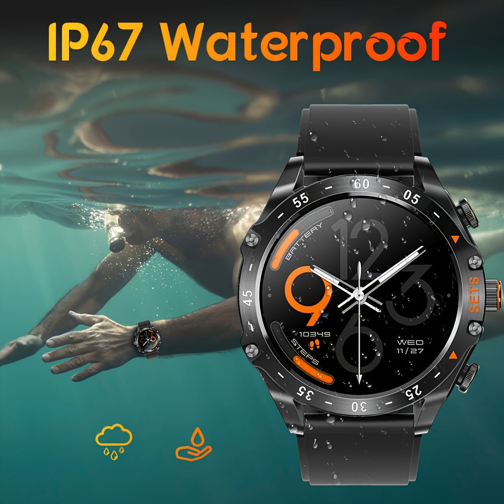 Montre Connectée CatShin 2-en-1 – Écouteurs Sans Fil, Écran IPS HD 3,86 cm, IP67 & 100+ Modes Sportifs