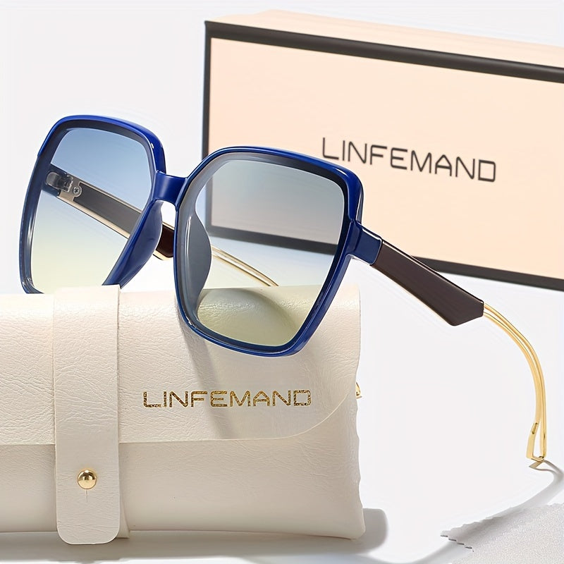 Lunettes polygonales surdimensionnées tendance pour femmes - Topdecheztop.fr