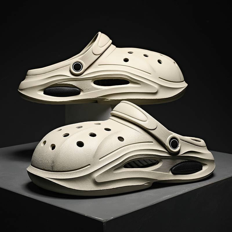 Sandales EVA Ajourees Unisexe - Respirantes, Impermeables, Talon Plat 3cm, 4 Coloris, Pointures 40-45