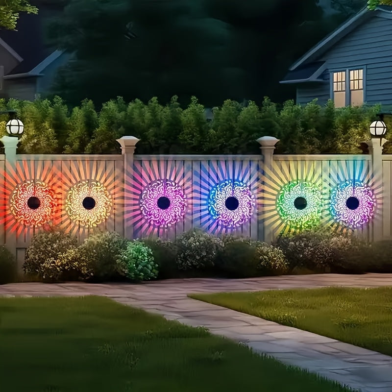 Lot de 2 Appliques Solaires Murales Extérieur RGB – Capteur Auto & Intensité Variable