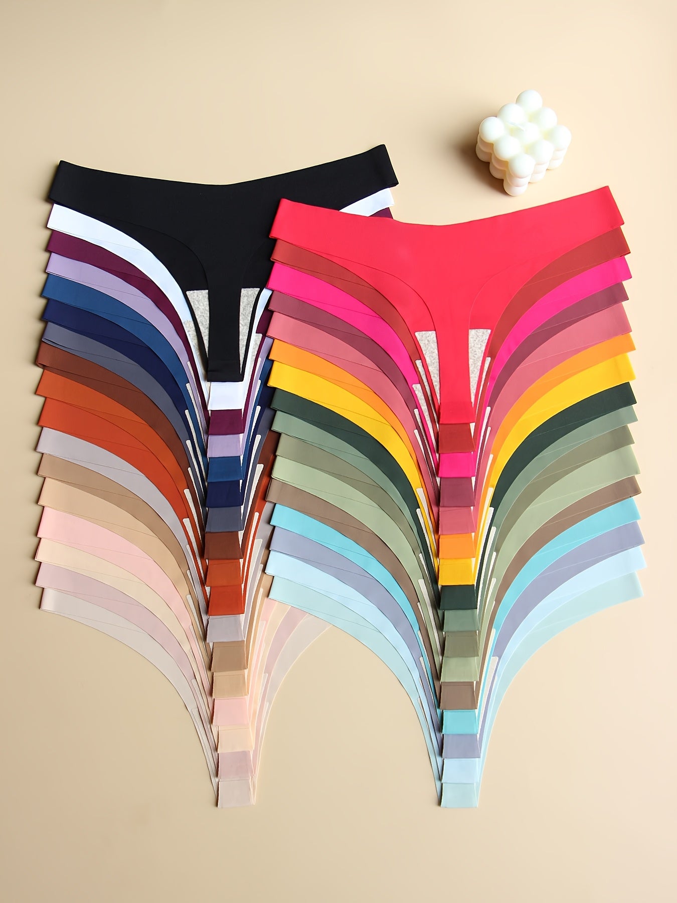 Lot de 12 Culottes Sexy Sans Coutures Femme - Taille Basse Confort