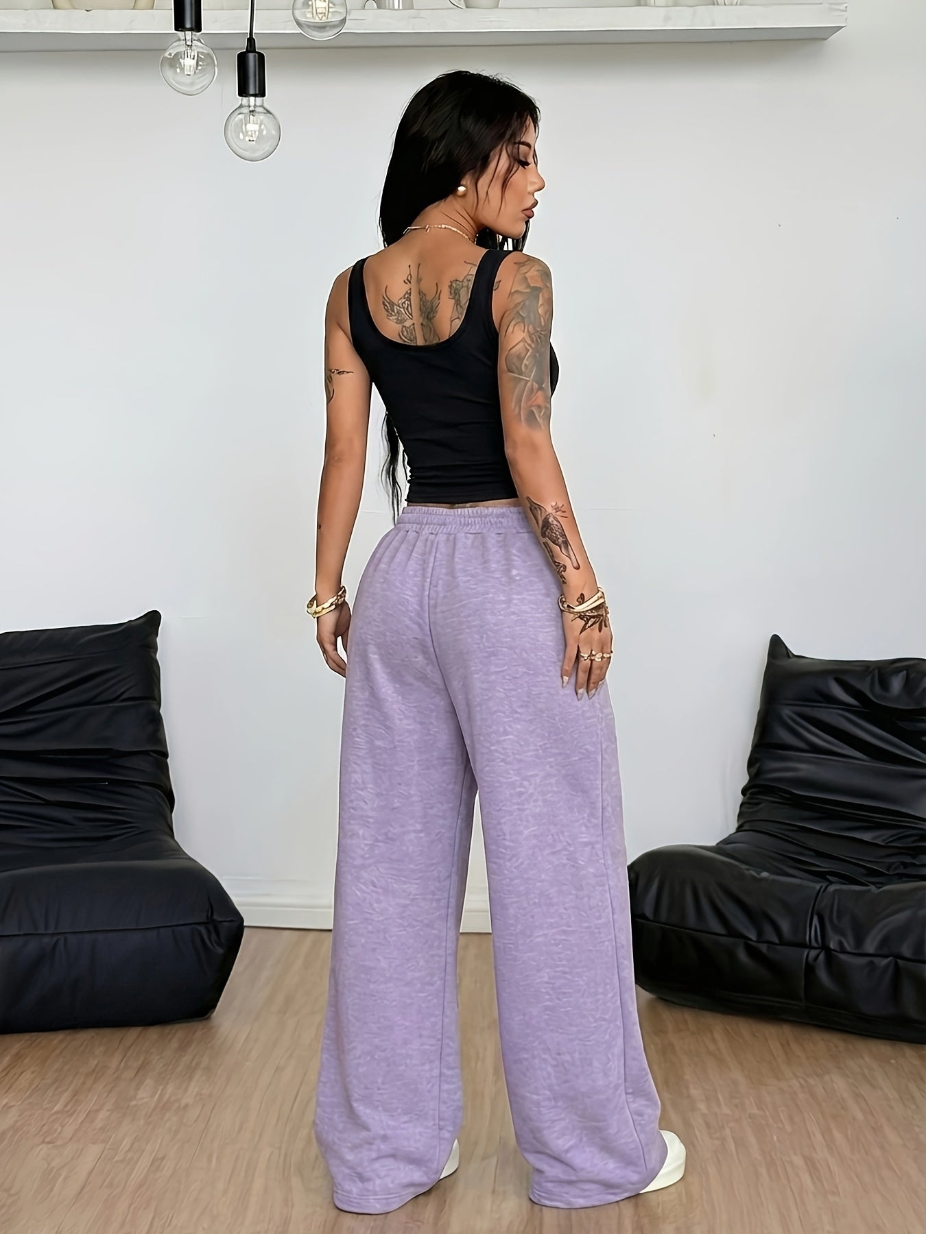 Ensemble 2 Pièces Style Y2K Femme – Débardeur Ajusté & Pantalon Large Élégant | Toutes Saisons | XS au XL