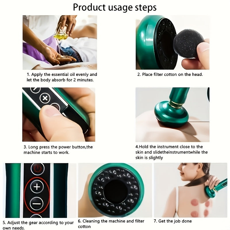 Masseur Polyvalent Rechargeable USB - Corps Entier, Vibration, Silencieux, 3 Coloris