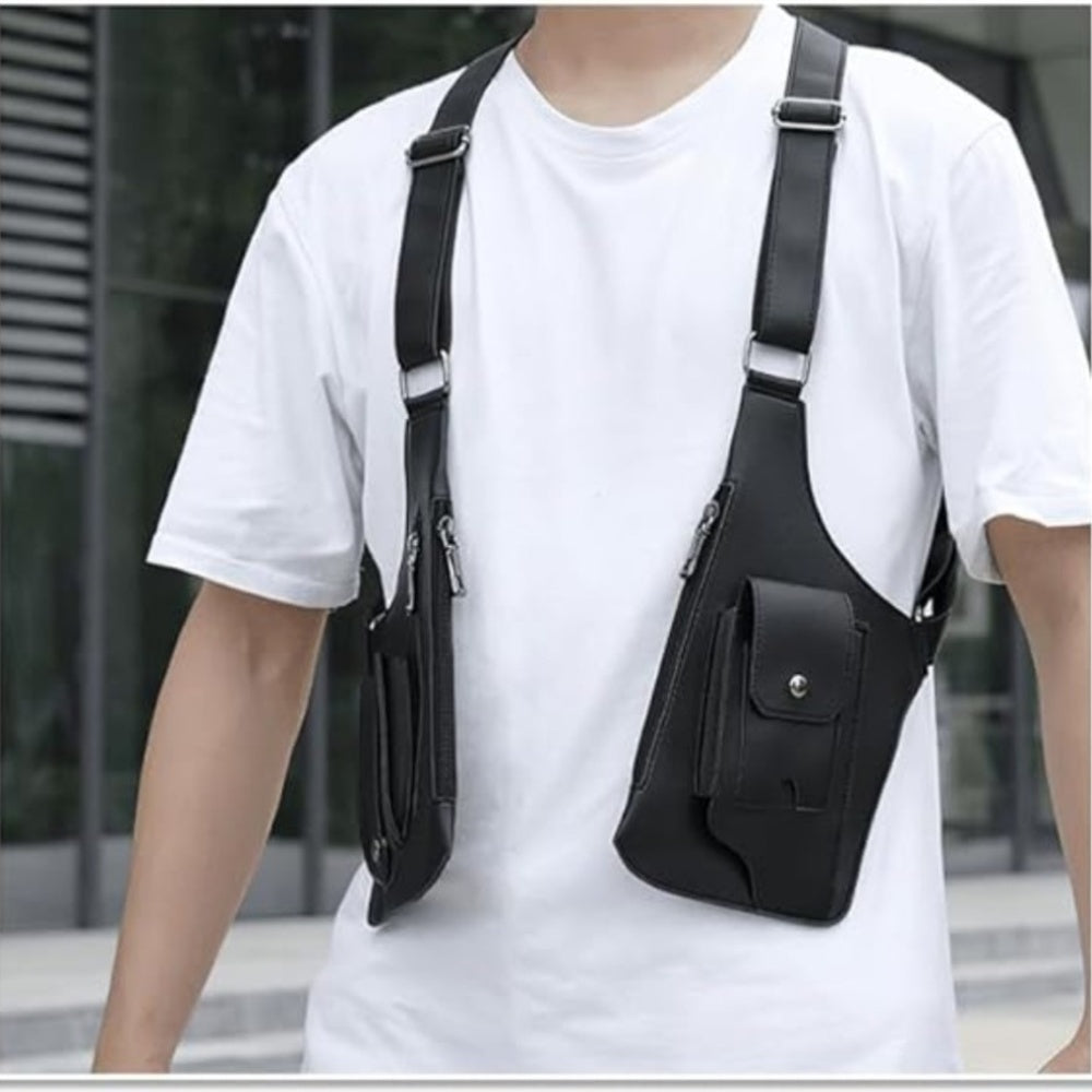 Sac Bandouliere Vintage Homme - Antivol Multi-Compartiments Randonnee Voyage