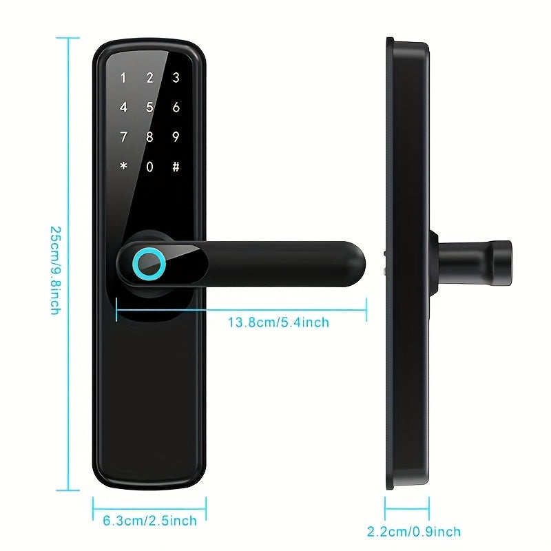 Serrure Connectée NJTY TUYA Wi-Fi – Empreinte Digitale, Combinaison, Carte, Application & Clé | Maison, Hôtel, Bureau