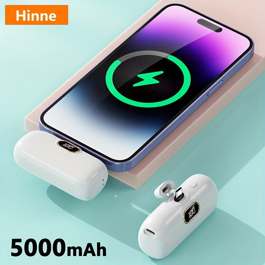 Batterie Externe 5000mAh Ultra-Compacte - Chargeur Portable USB-C Urgence