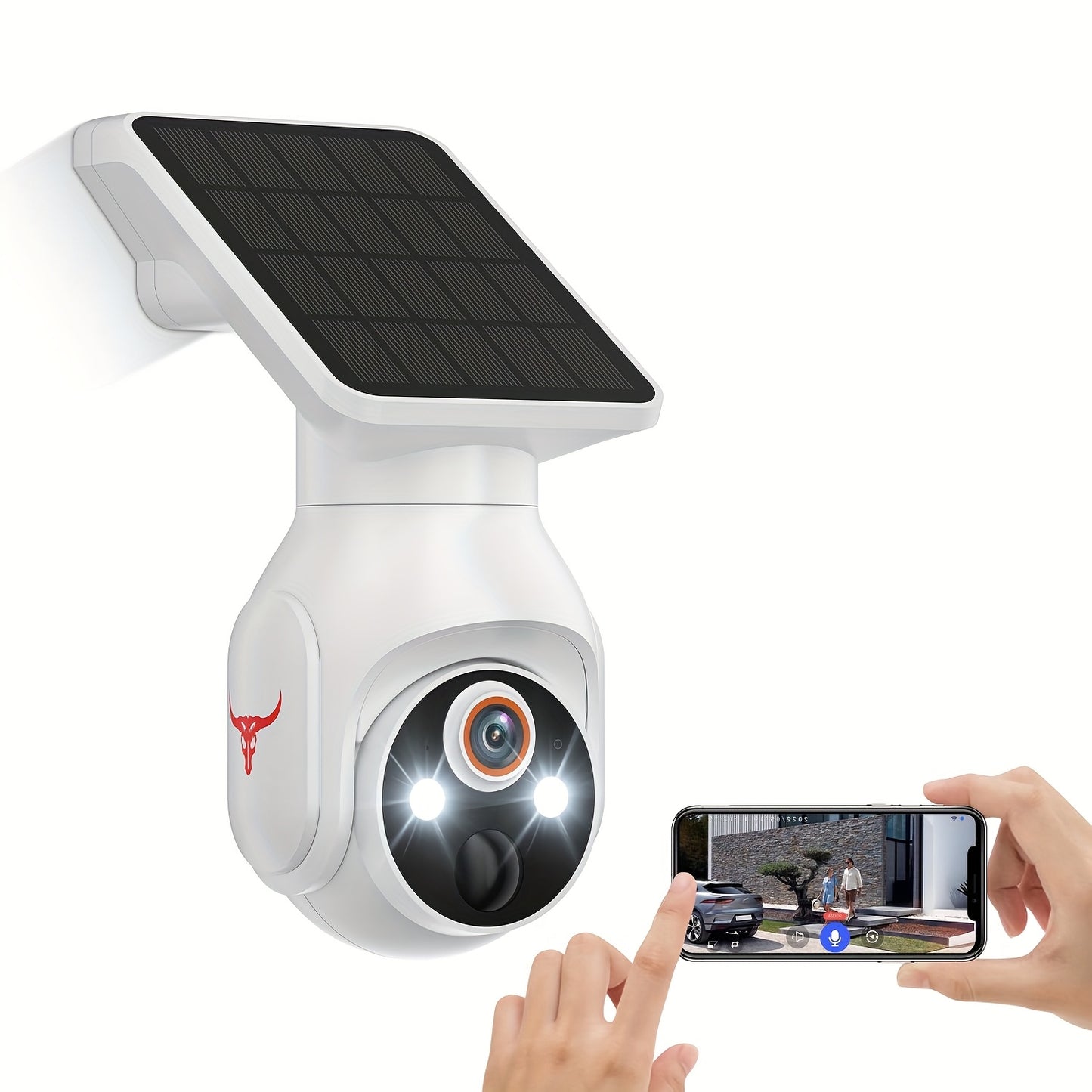 Caméra de sécurité extérieure solaire WiFi 1080p