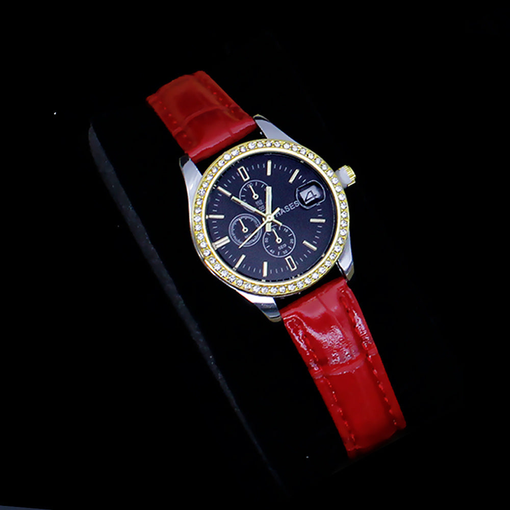 Coffret Montre-Bijou Carrée Femme – 5 Pièces : Montre + Collier + Boucles + Bague ✨