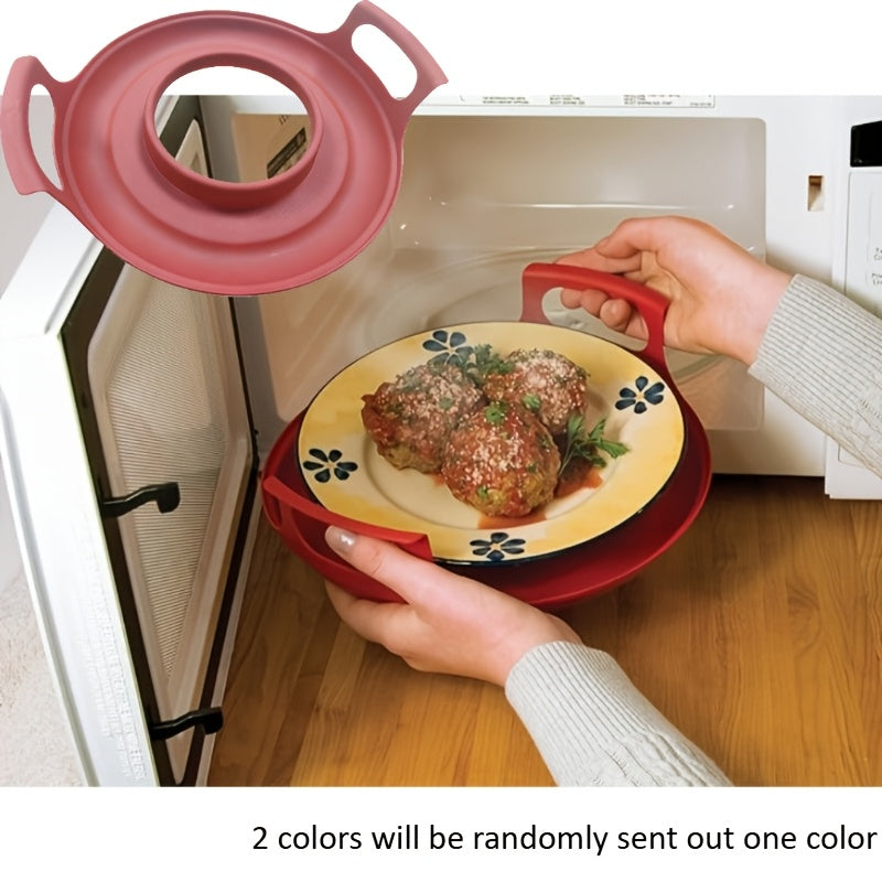 Porte-bols isotherme micro-ondes avec poignees - Support bols assiettes tasses plats chauds, 3 coloris