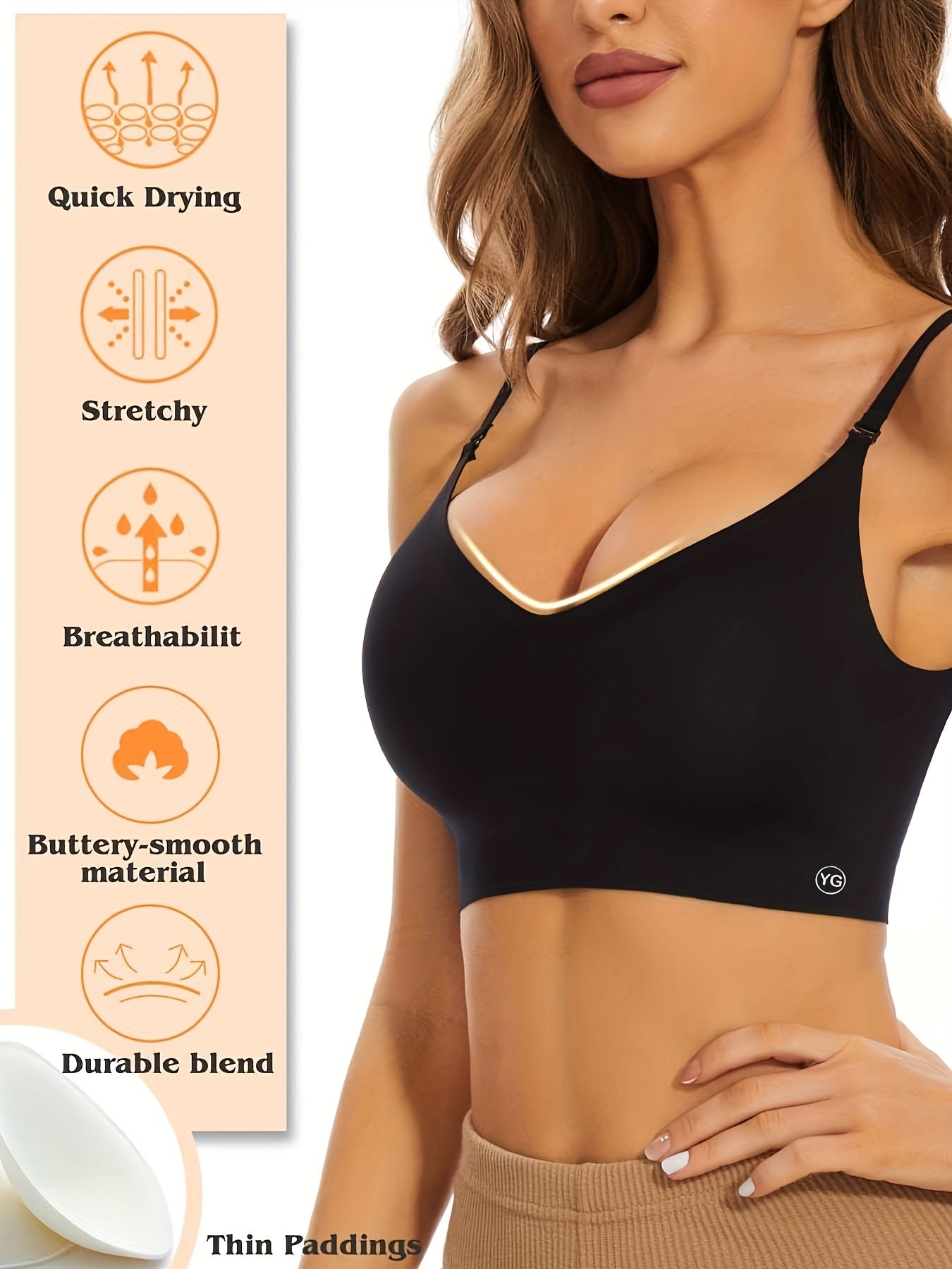 Soutien-gorge  sans armatures pour femme - Topdecheztop.fr