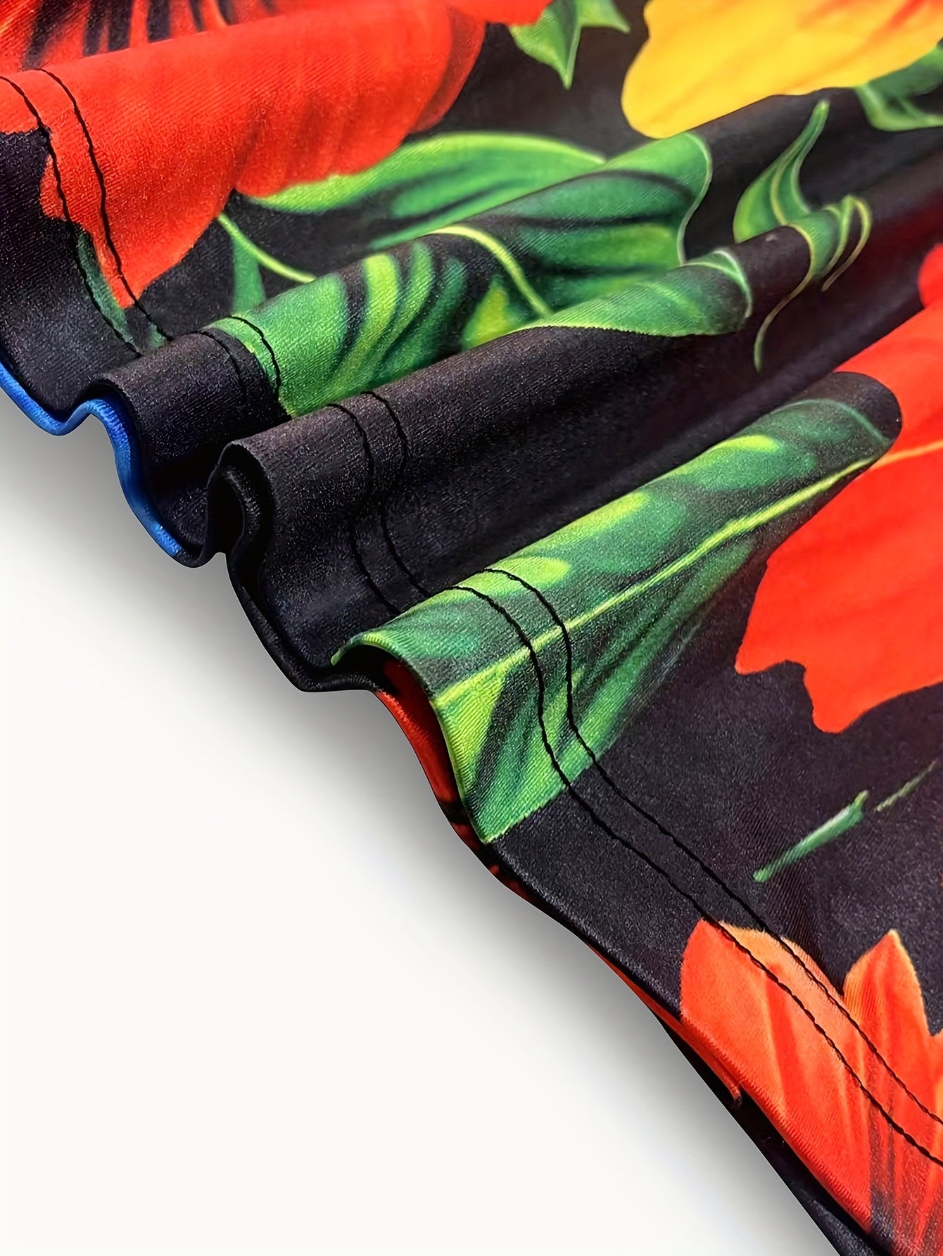 Robe Élégante Bretelles Spaghetti Imprimé Floral – Printemps/Automne, Tissu Élastique