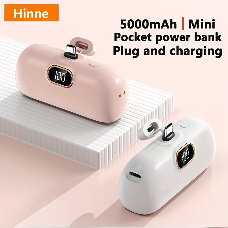 Batterie Externe 5000mAh Ultra-Compacte - Chargeur Portable USB-C Urgence