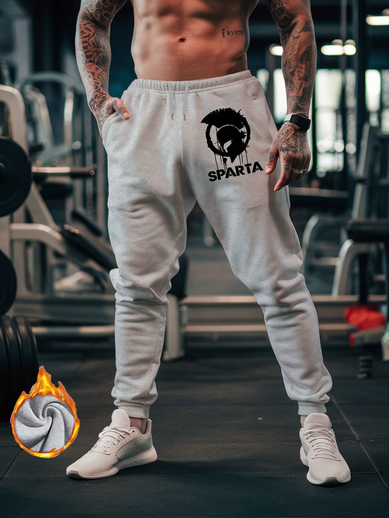 Pantalon Graphique Sparta Soccer Club Homme – 100% Polyester, 12 Coloris, S à XXL