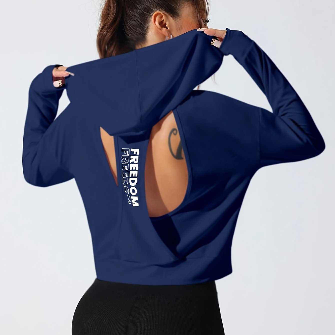Sweat à capuche  à manches longues pour femme - Topdecheztop.fr