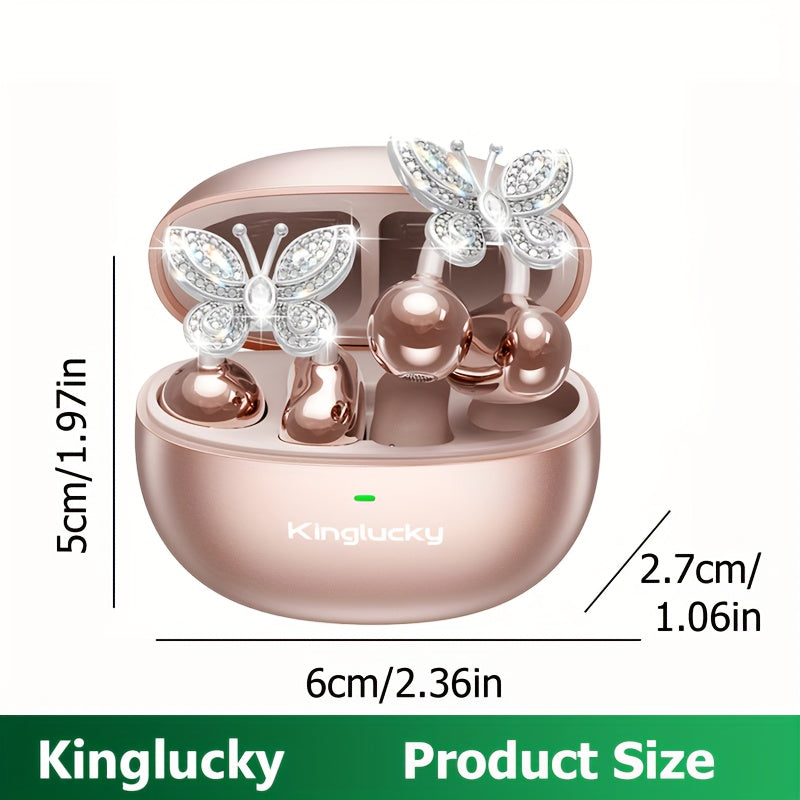 Écouteurs Clipsables Sans Fil KINGLUCKY — Sport & Dos Ouvert, Boucles Papillon | 3 Coloris | Type-C
