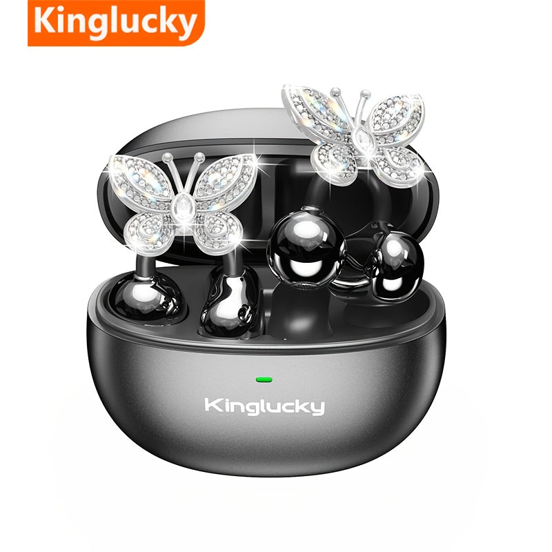 Écouteurs Clipsables Sans Fil KINGLUCKY — Sport & Dos Ouvert, Boucles Papillon | 3 Coloris | Type-C