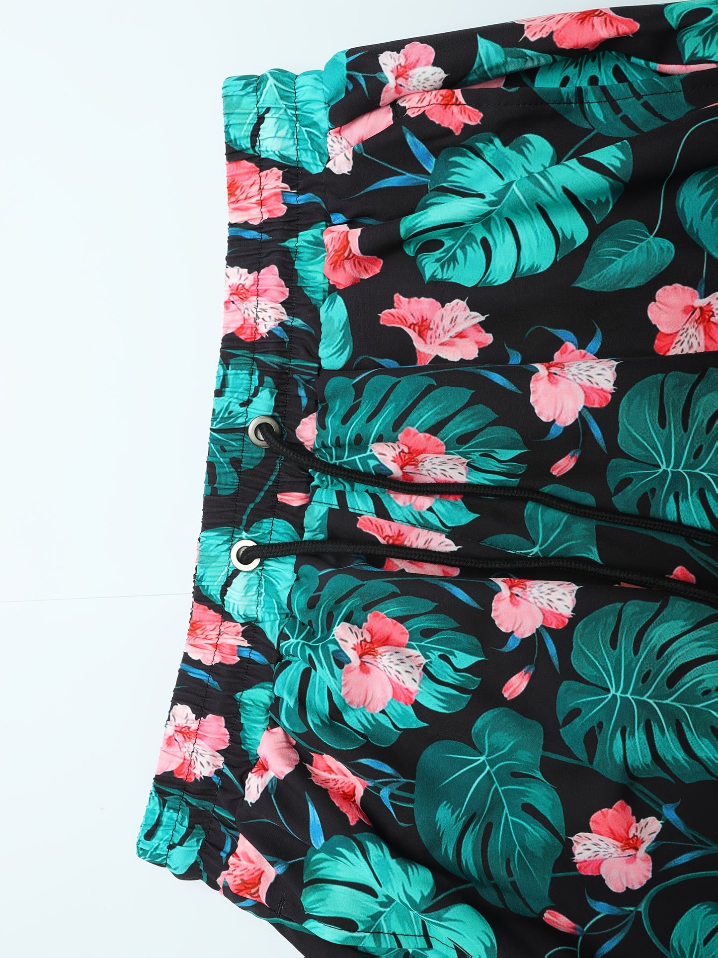 Short de Bain Homme Imprime Floral - Ceinture Elastique, Doublure Maille, 95% Polyester, Style Sport, 5 Coloris, FR XS au FR XXL