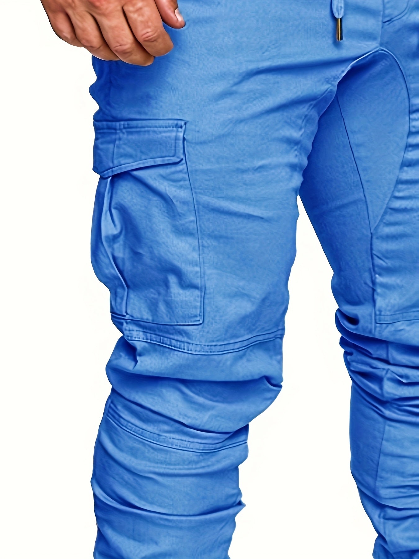 Pantalon Cargo Homme Multi-Poches – 95% Coton, Coupe Régulière, 7 Coloris, S à XXL