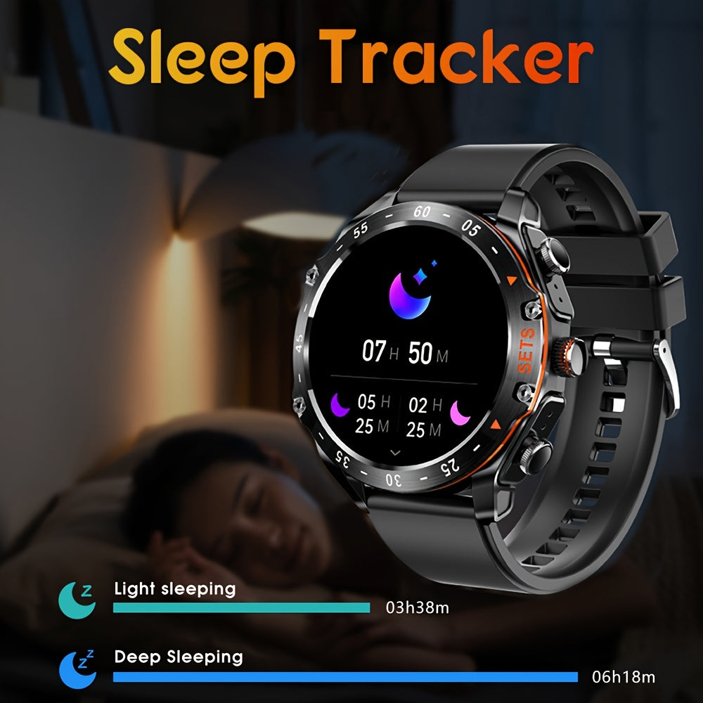 Montre Connectée CatShin 2-en-1 – Écouteurs Sans Fil, Écran IPS HD 3,86 cm, IP67 & 100+ Modes Sportifs