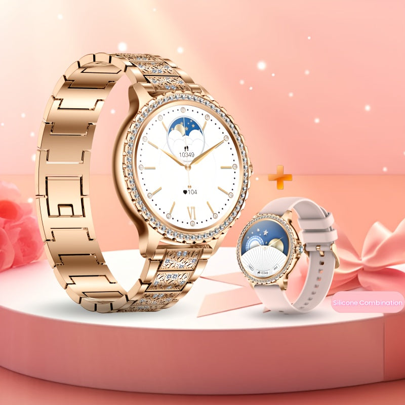 Montre Connectée LIGE Femme – Écran 1,32”, Appels Sans Fil & Étanche IP67