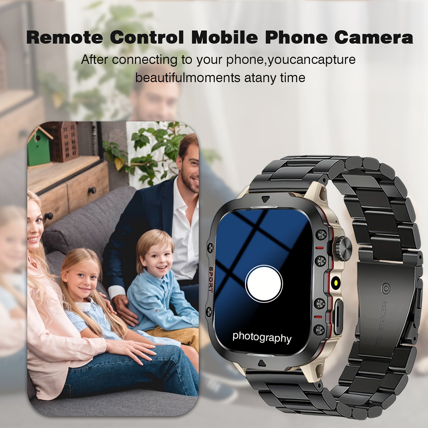 Montre Connectée ZACHARYER – Écran Tactile TFT 1,46", Appels Sans Fil, Modes Sportifs & Notifications | Homme & Femme