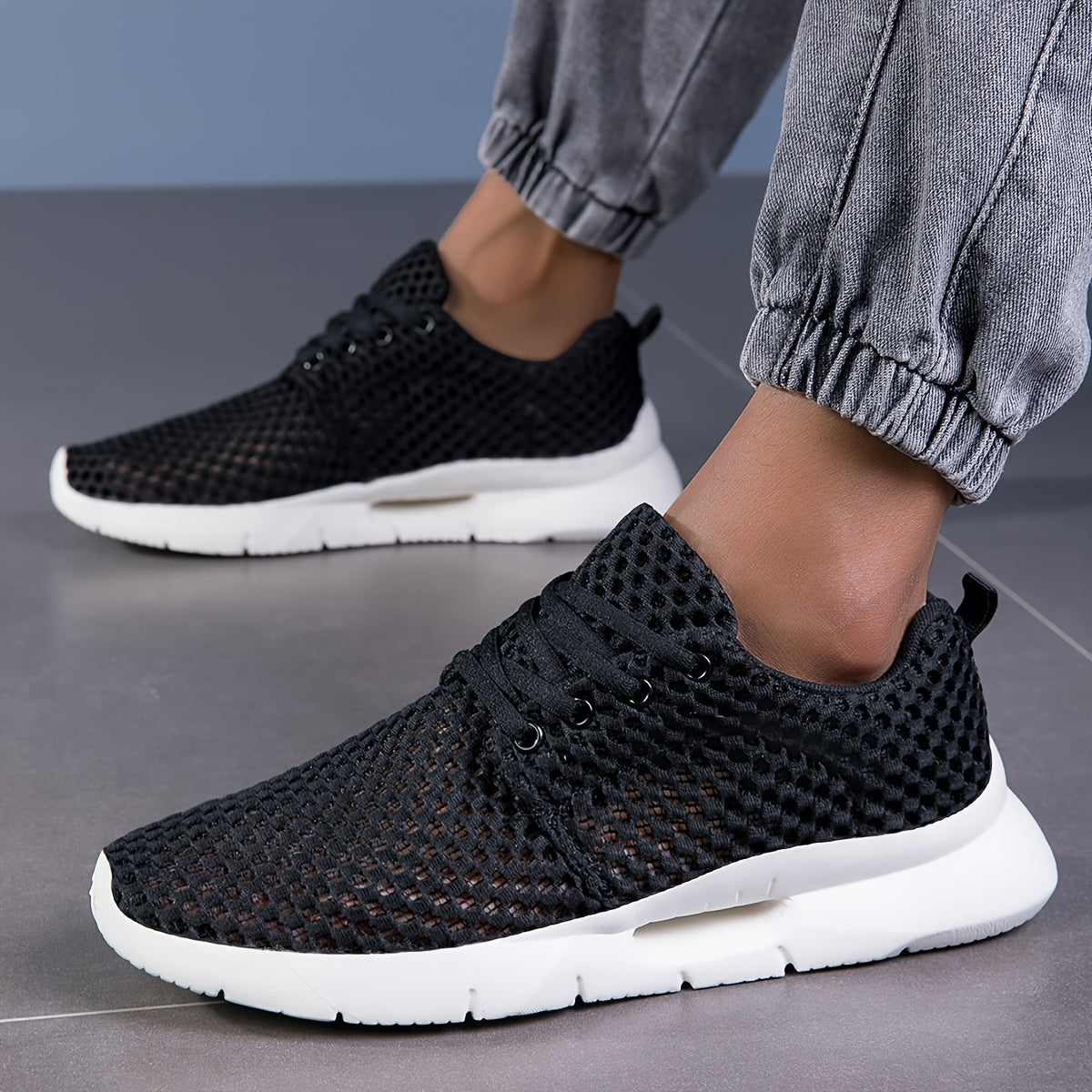 Chaussures de Marche Décontractées Unisexes – Semelle EVA, Lacets, Printemps/Été 👟☀️