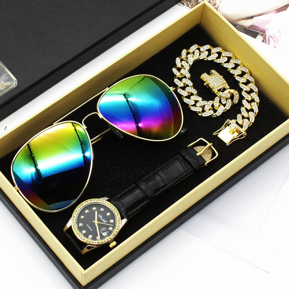 Coffret Cadeau Femme – Montre + Bracelet (+ Lunettes Style A) Ultra-Fine 8mm 🎁⌚