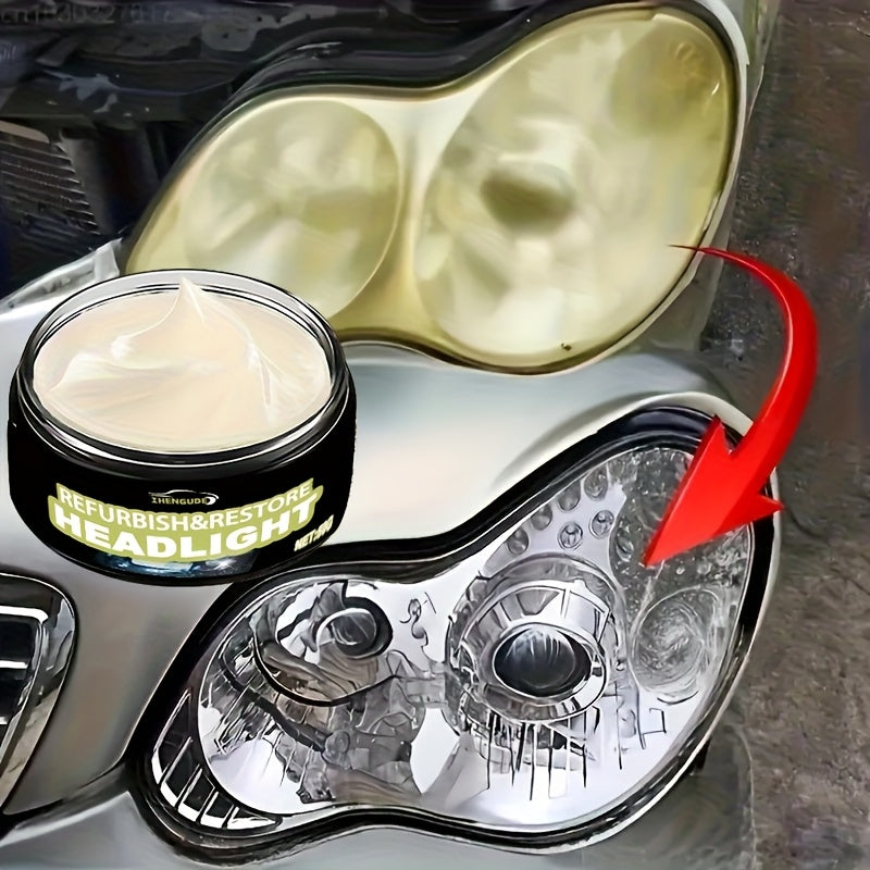 Crème restauration phares voiture 50g - Anti-oxydation, jaunissement & rayures