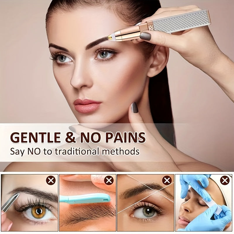 Tondeuse Sourcils et Epilateur Facial 2 en 1 - Rechargeable USB, 3 Coloris