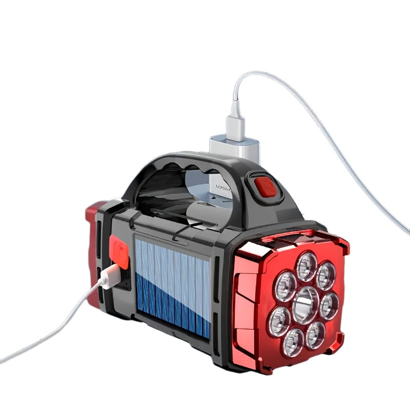 Lanterne de camping solaire à LED multifonctionnelle, lampe de poche - Topdecheztop.fr