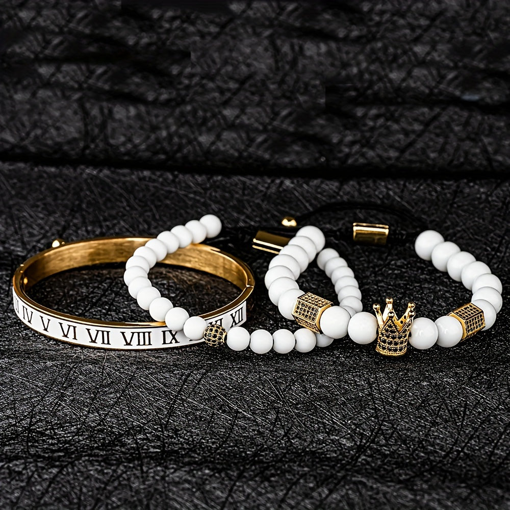 Trio de Bracelets Elegance Homme