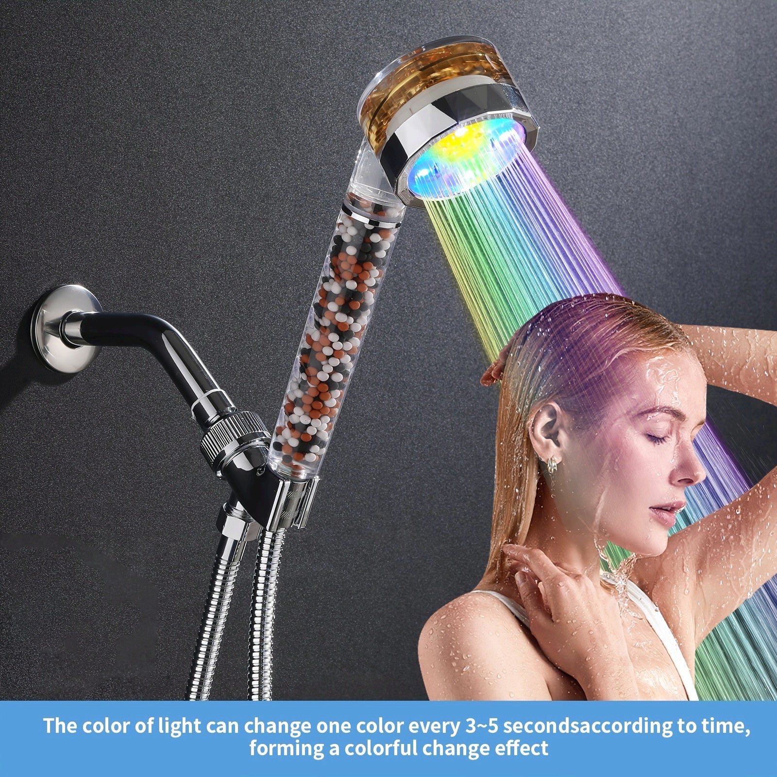 Ensemble de douche  avec lumière LED - Topdecheztop.fr