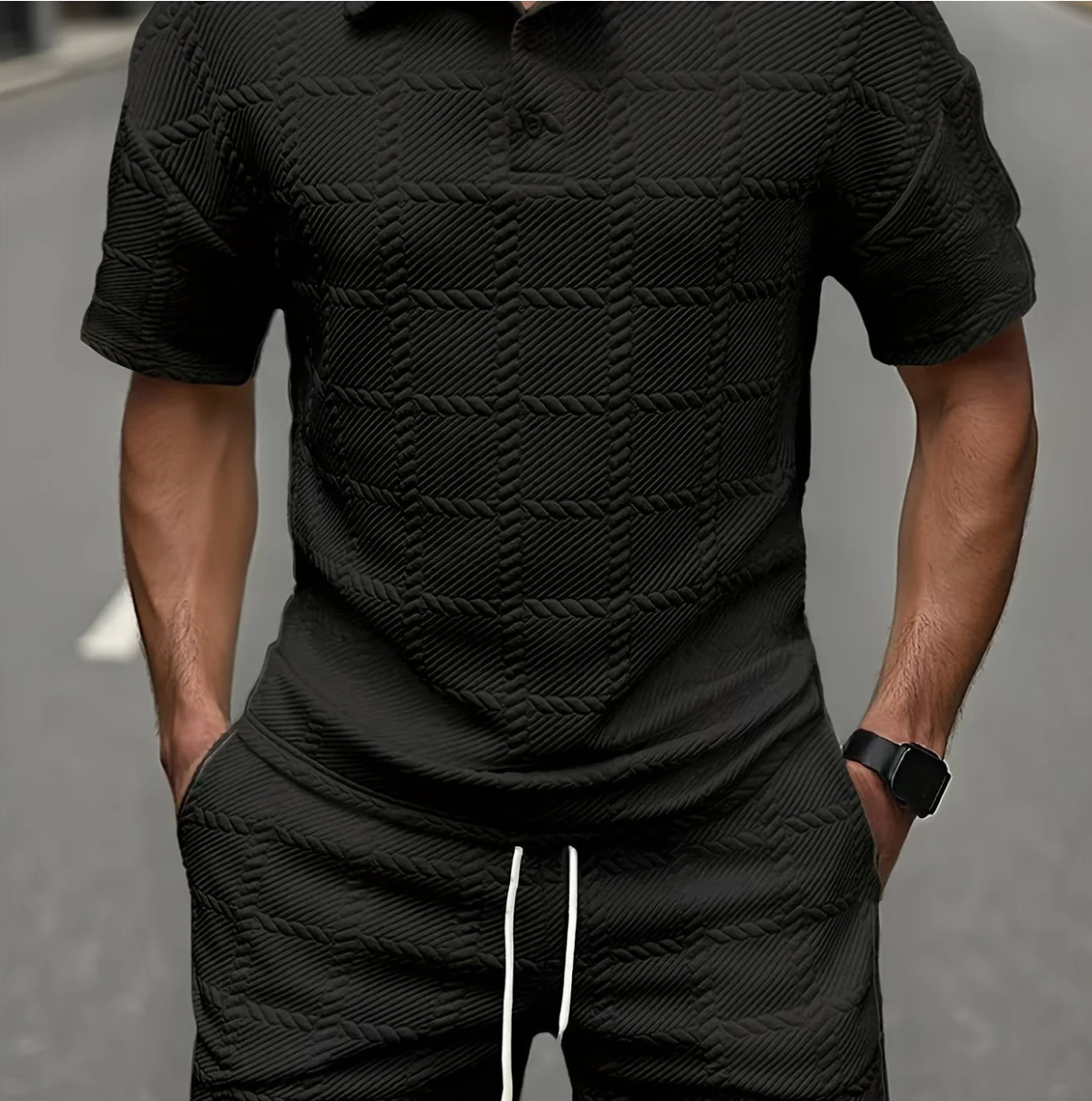 Ensemble homme élégant et confortable - Haut et pantalon assortis, 5 coloris, S à XXL