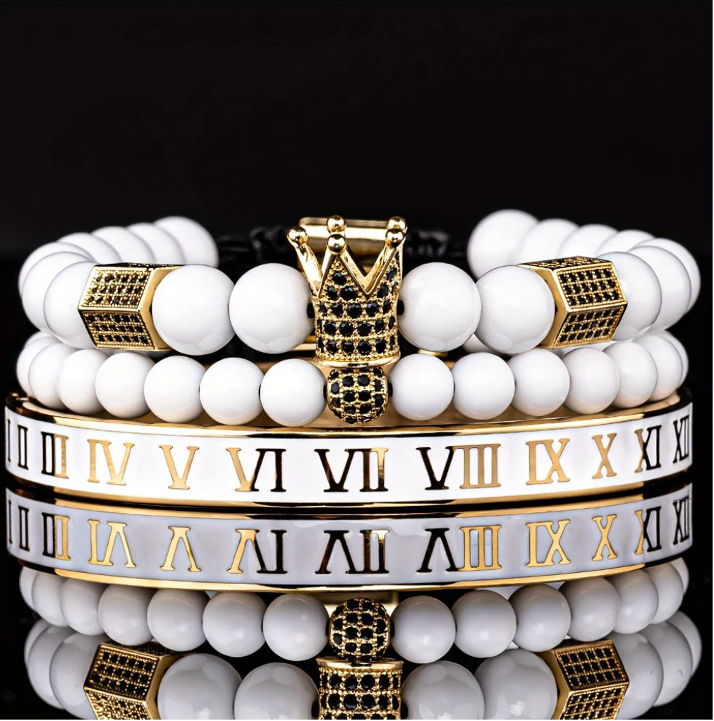 Trio de Bracelets Elegance Homme