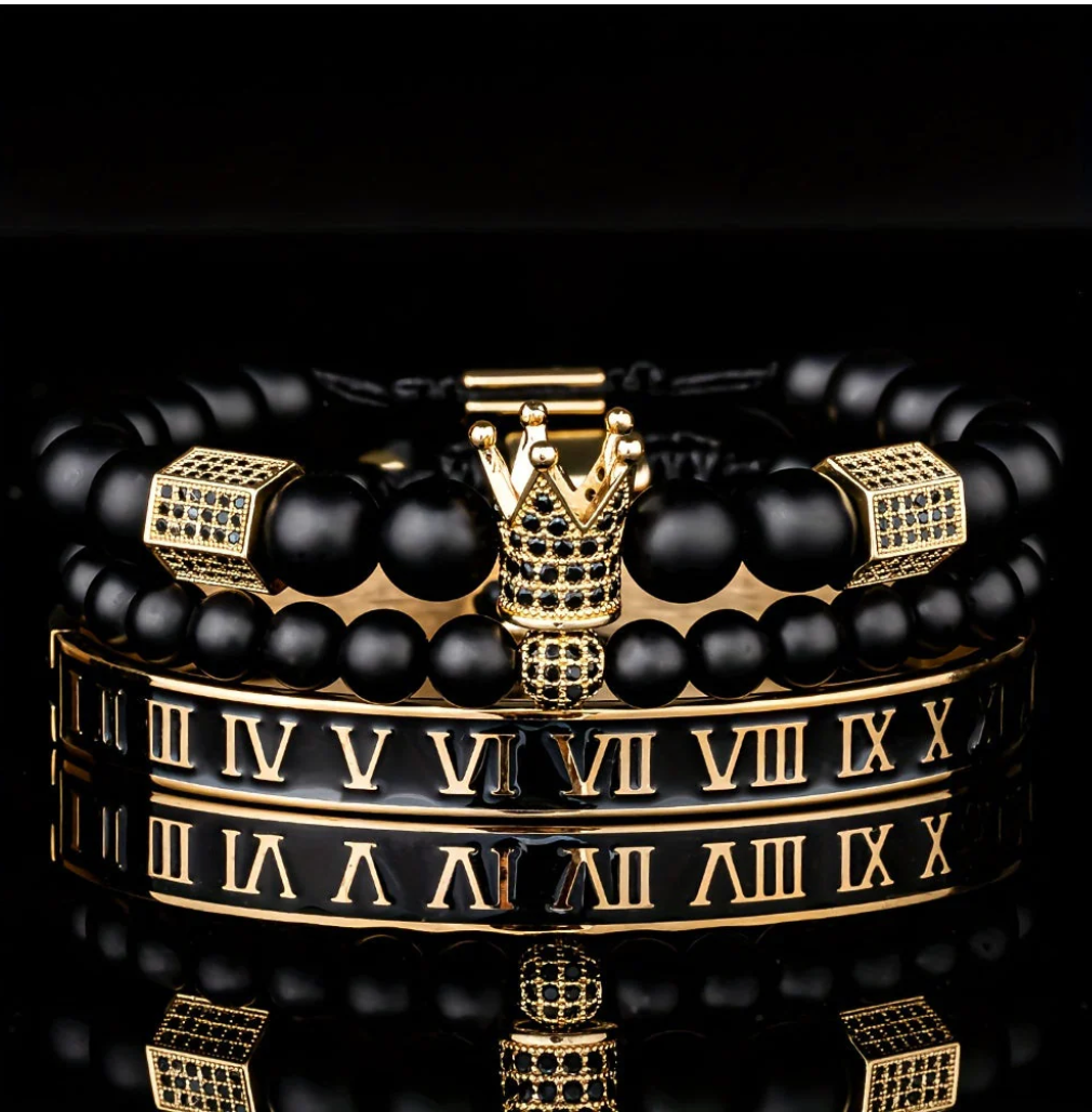 Trio de Bracelets Elegance Homme