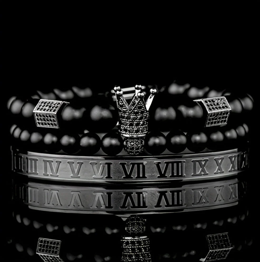 Trio de Bracelets Elegance Homme