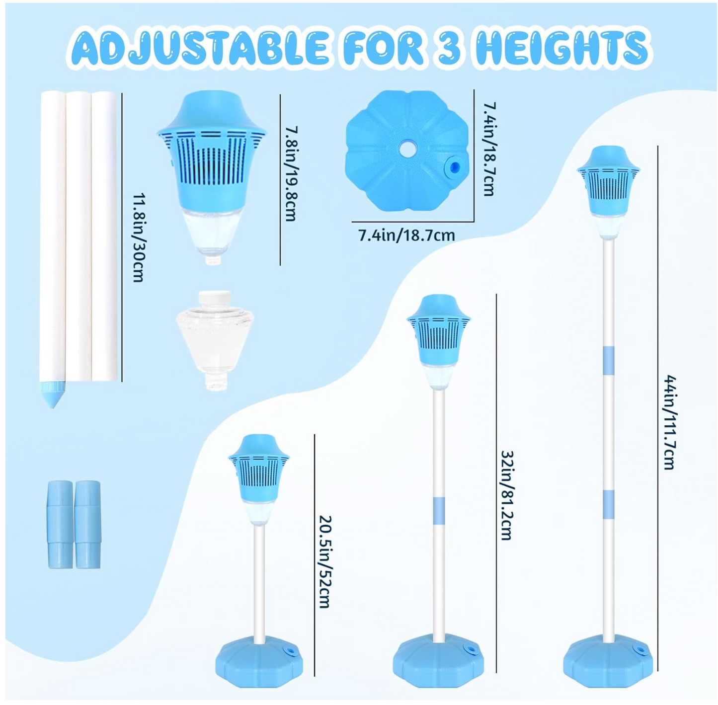 Torche a Bulles Lumineuse Rechargeable pour Jardin et Evenements