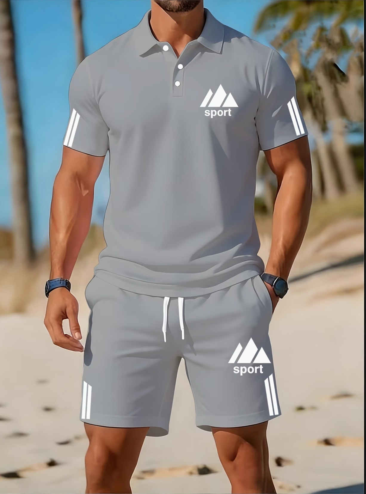 Ensemble Polo Golf Homme Ete - Coupe Reguliere Haute Elasticite