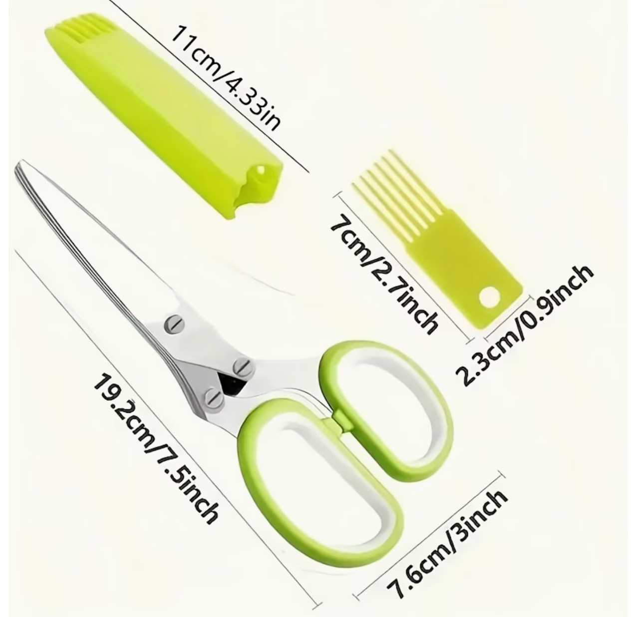 Ciseaux de Cuisine  Acier Inoxydable 410 - Poignee Ergonomique Multifonctions